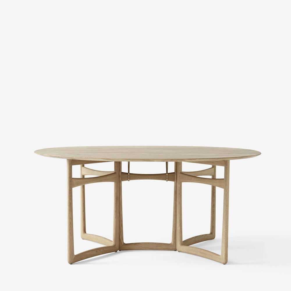Drop Leaf HM6 Dining Table - White Oiled Oak