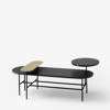 Palette JH7 Coffee Table - Brass, black marble, black Ash