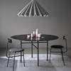 Snaregade Table - Round 54 in - Black Charcoal Linoleum