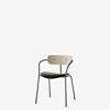 Pavilion AV4 Dining Armrest Upholstered Seat - Velvet 02 Pine - white oak