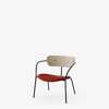 Pavilion AV6 Lounge Armchair Upholstered Seat - Vidar 0542 - white oak