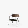 Pavilion AV6 Lounge Armchair Upholstered Seat - Vidar 0972 - walnut