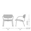 Diagram - Pavilion AV11 Lounge Armchair Upholstered Seat and Back