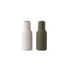 MENU Salt and Pepper Grinders Small Set of 2 - Hunt Green / Beige - Beech Lid