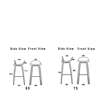 Diagram - 3D Counter Bar Stool - Front Upholstered Center base HiRek Shell