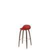 3D Counter Bar Stool - Un-Upholstered Wood base Hirek Shell - American Walnut - Hirek shycherryred