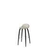 3D Counter Bar Stool - Un-Upholstered Wood base Hirek Shell - Black Stained Beech - Hirek moongrey