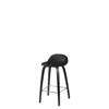 3D Counter Bar Stool - Un-Upholstered Wood base Hirek Shell - Black Stained Beech - Hirek black