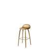 3D Counter Bar Stool - Un-Upholstered Wood base Wood Shell - oak