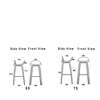 Diagram - 3D Counter Bar Stool - Fully Upholstered Center base