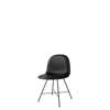 3D Dining Chair - Fully Upholstered Center base - Black base