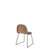3D Dining Chair - Front Upholstered Sledge Base stackable Hirek Shell