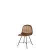 3D Dining Chair - Un-Upholstered Center Base Wood Shell - Black wood American Walnut