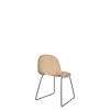 3D Dining Chair - Un-Upholstered Sledge Base Wood Shell - Oak