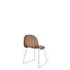 3D Dining Chair - Un-Upholstered Sledge Base Wood Shell - American Walnut