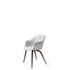 Bat Dining Chair - Fully Upholstered Wood Base - Smokedoak