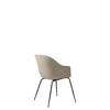 Bat Dining Chair - Un-Upholstered Conic Base - Black Base - new beige Shell