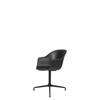 Bat Meeting Chair - Un-Upholstered 4-Star Base - Black Base - black Shell