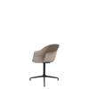 Bat Meeting Chair - Un-Upholstered 4-Star Base - Black Base - new beige Shell