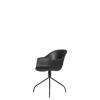 Bat Meeting Chair - Un-Upholstered Swivel Base - Black Base - black Shell