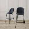 Beetle Counter Bar Chair - Fully Upholstered Conic Base