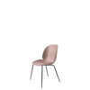 Beetle Dining Chair - Un-Upholstered Conic Case - Black Base - sweet pink shell