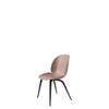 Beetle Dining Chair - Un-Upholstered - black stained beech Base - sweet pink shell
