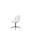 Beetle Meeting Chair - Un-Upholstered 4-Star Base - No Castors - black base - pure white shell