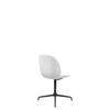 Beetle Meeting Chair - Un-Upholstered 4-Star Base - No Castors - black base - pure white shell