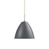 Bestlite BL9 Pendant - Brass Base 40 Grey Semi Matte