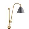 Bestlite BL5 Wall Lamp - 16 Black Brass Base Hard-Wired