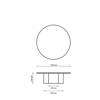 Diagram - Epic Coffee Table - Round 110