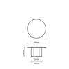 Diagram - Epic Coffee Table - Round 80