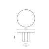 Diagram - Epic Dining Table - Round 130