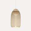 Liuku Ball Pendant - natural lacquer - smoked_glass