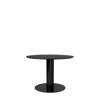 GUBI 2.0 Dining Table - Round 110 - wood black stained ash top