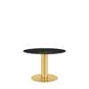 GUBI 2.0 Dining Table - Round 110 - black marquina marble top