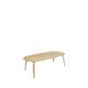 GUBI Dining Table - Elliptical 120x230 Wood Top - oak wood oak