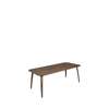 GUBI Dining Table - Recatangular 100x200 Wood Top - walnut wood