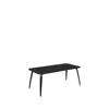 GUBI Dining Table - Recatangular 180x90 Wood Top - black stained ash wood black stained ash