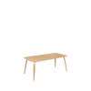 GUBI Dining Table - Recatangular 180x90 Wood Top - oak wood oak