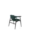 Masculo Dining Chair - Fully Upholstered Wood Base - black stained ash kvadrat vidar-1062