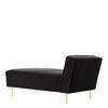 Modern Line Chaise Longue - brass gubi velluto-130