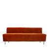 Modern Line Dining Sofa - black gubi velluto-641