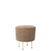 Modern Line Pouffe 38 - brass gubi velluto-208