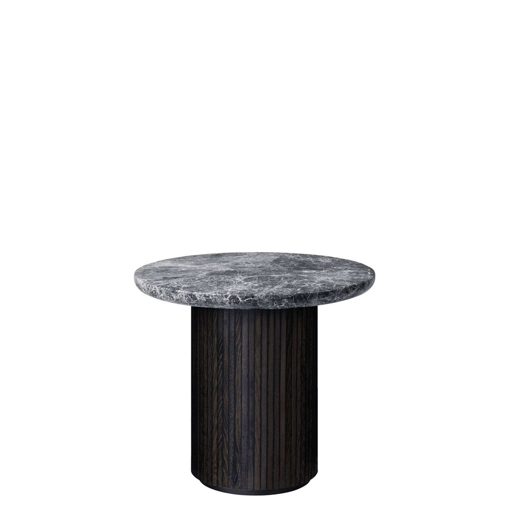 Moon Round Lounge Table - Marble Top - 60 grey emperador marble