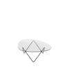 Pedrera Coffee Table - black glass transparent
