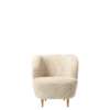 Stay Lounge Chair Small - Wood Legsoak skandilock curly-moonlight