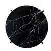 TS Round Side Table - black base - black marquina marble