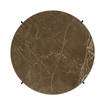 TS Round Coffee Table - 80 black base - brown emperador marble 